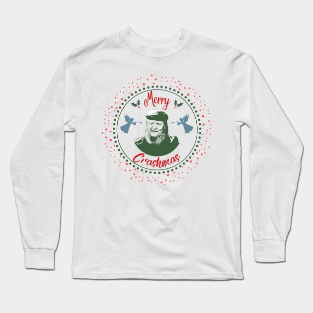 Crashmore - Christmas ITYSL "Merry Crashmas" Design Long Sleeve T-Shirt by pawsitronic